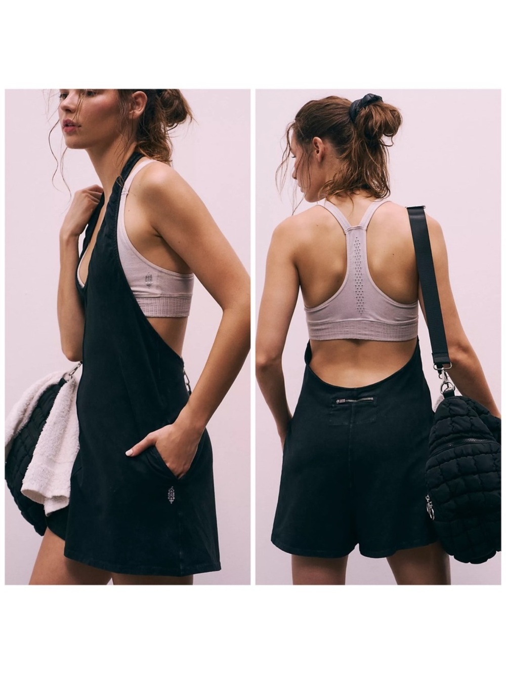 NWOT Free People Hot Shot Halter Romper Size S